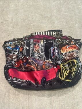 Rare Henri Bendel silk tote bag